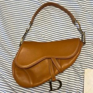Christian Dior Saddle bag Tan